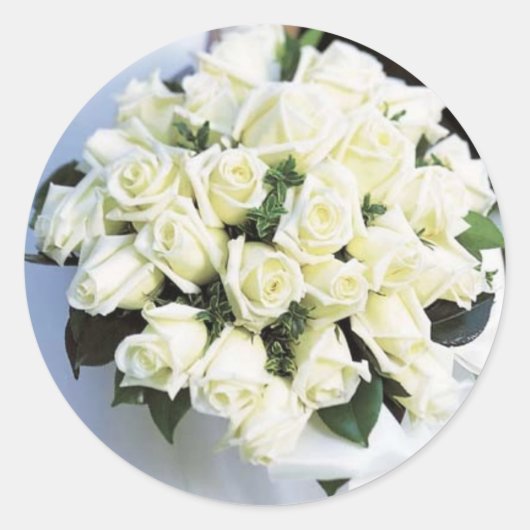 Aufkleber für den Umschlag Aufkleber von White Ros (Vorderseite)