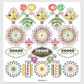 Aufkleber für den Urlaub (Blatt)