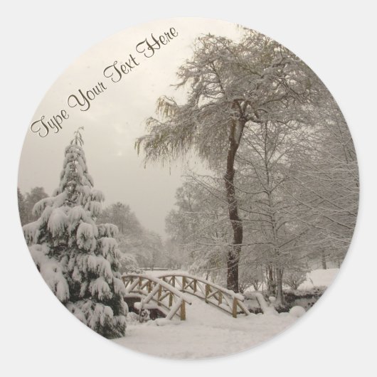 Aufkleber für den Urlaub Custom Winter Bricker (Vorderseite)