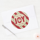 Aufkleber für den Urlaub - Rote und grüne Streifen (Umschlag)