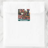 Aufkleber für den Vintagen Weihnachtszug (Tasche)