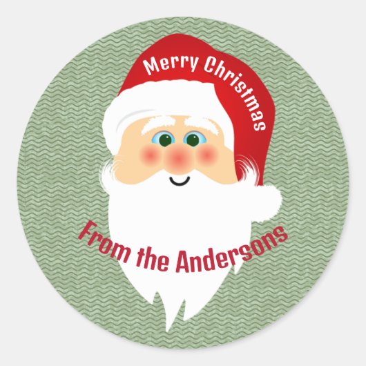 Aufkleber für den Weihnachtsklaus (Vorderseite)