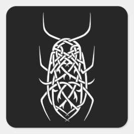 Aufkleber für den weißen Druckplatz