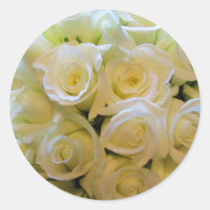 Aufkleber für den weißen Rose-Umschlag Aufkleber