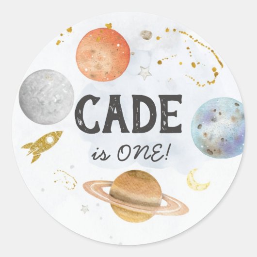 Aufkleber für den Weltraum, Erste Fahrt um den Son (Vorderseite)