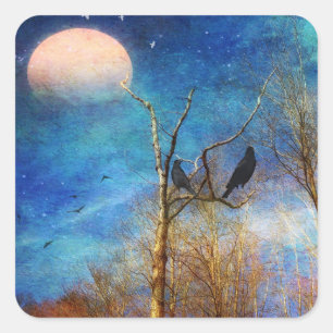 Aufkleber für den Whimsical Forest Scene Square