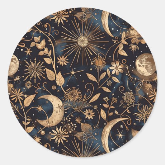 Aufkleber für den Whimsical-Umschlag in der Marine (Vorderseite)