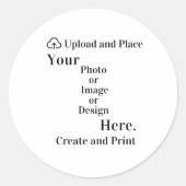 Aufkleber für Design oder Foto Upload (Vorderseite)