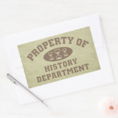 Aufkleber für die Abteilung "Geschichte" (Umschlag)