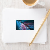 Aufkleber für die Adresse aus blauem Marmor Adressaufkleber (Insitu)