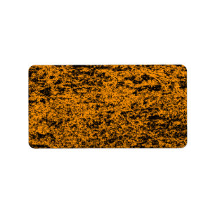 Aufkleber für die Adresse aus schwarzem und orange Adressaufkleber