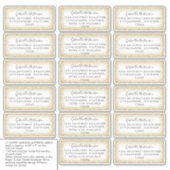 Aufkleber für die Adresse des Empfängers (Vorderseite)