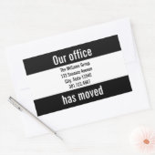 Aufkleber für die Ankündigung von Wechseln in Schw (Umschlag)