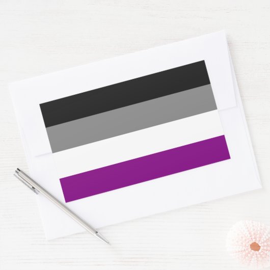 Aufkleber für die asexuelle Flagge (Umschlag)
