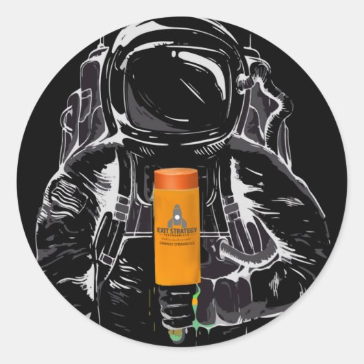 Aufkleber für die Ausstiegsstrategie (Vorderseite)