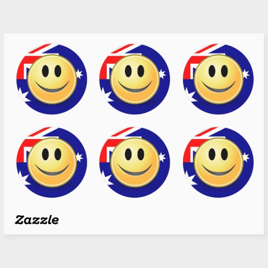 Aufkleber für die australische Flagge (Blatt)