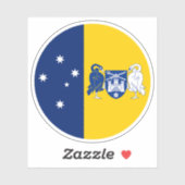 Aufkleber für die australische Hauptstadt (Blatt)