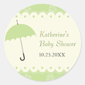 Aufkleber für die Babydusche