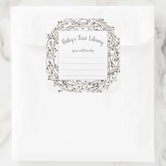 Aufkleber für die Babydusche (Tasche)