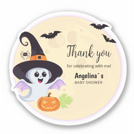 Aufkleber für die Babydusche nach Maß geschnitten (Vorderseite)