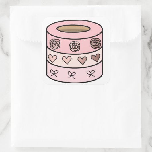 Aufkleber für die Bandstapel (Tasche)