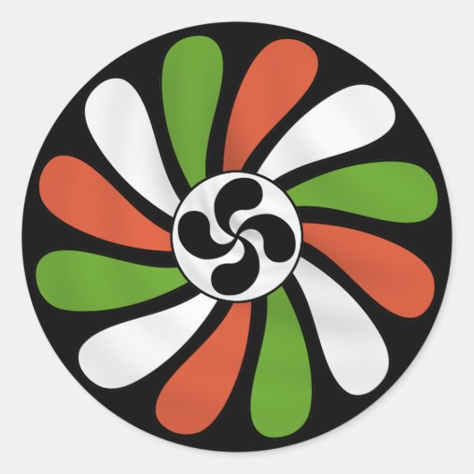 Aufkleber für die baskische Blume (Vorderseite)