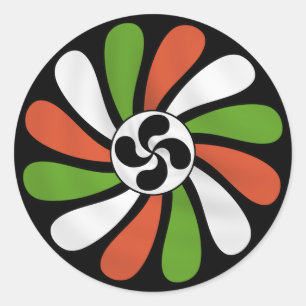 Aufkleber für die baskische Blume