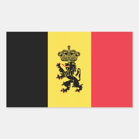 Aufkleber für die belgische Variante (Vorderseite)