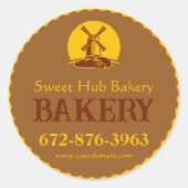 Aufkleber für die benutzerdefinierte Bäckerei (Vorderseite)