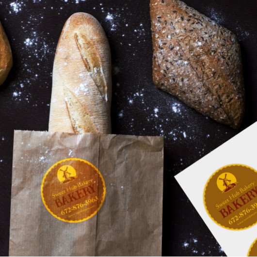 Aufkleber für die benutzerdefinierte Bäckerei