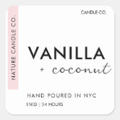 Aufkleber für die benutzerdefinierte Kerzenkennzei (Vorderseite)