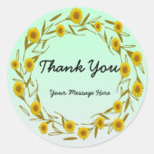 Aufkleber für die benutzerdefinierte Meldungsrunde (Vorderseite)