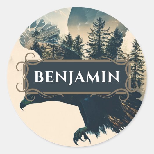 Aufkleber für die Bezeichnung des Adlers (Vorderseite)