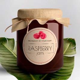 Aufkleber für die Bezeichnung "Raspberry Jam Small