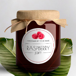 Aufkleber für die Bezeichnung "Raspberry Jam Small