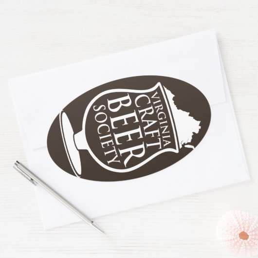 Aufkleber für die Biergesellschaft Virginia (Umschlag)