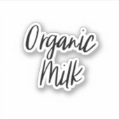 Aufkleber für die Bio Milchlagerung (Vorderseite)