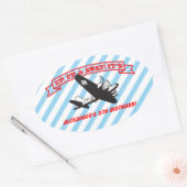 Aufkleber für die BIrthday Party im Flugzeug (Umschlag)