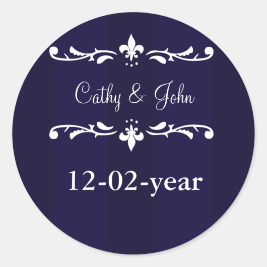 Aufkleber für die blaue Lilie (Vorderseite)