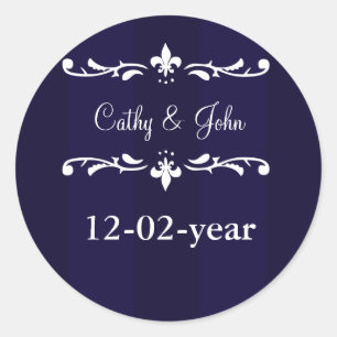 Aufkleber für die blaue Lilie