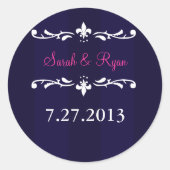 Aufkleber für die blaue Lilie (Vorderseite)