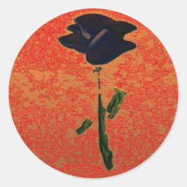 Aufkleber für die blaue Rose