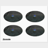 Aufkleber für die blaue Rose (Blatt)