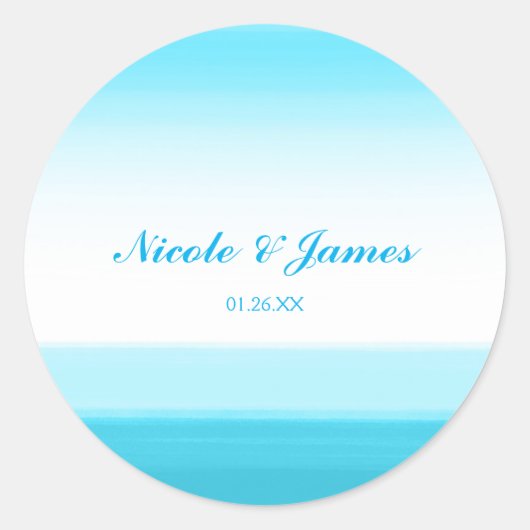 Aufkleber für die blaue Wasserfarbe der Gastgesche (Vorderseite)