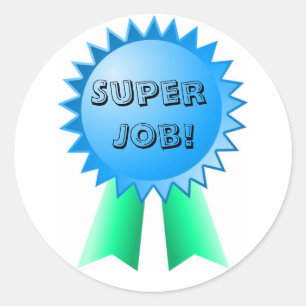 Aufkleber für die Blue-Green-Ribbon-Auszeichnung d