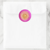 Aufkleber für die Blume in Rosa (Tasche)
