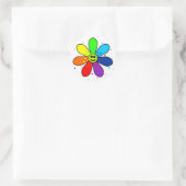 Aufkleber für die Blume von Regenbogen (Tasche)