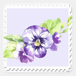 Aufkleber für die Blume Wasserfarbe