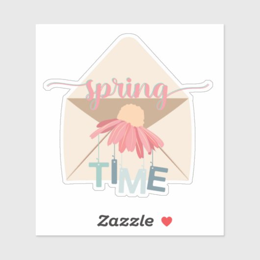 Aufkleber für die Blütenumhüllung im Frühjahr (Blatt)