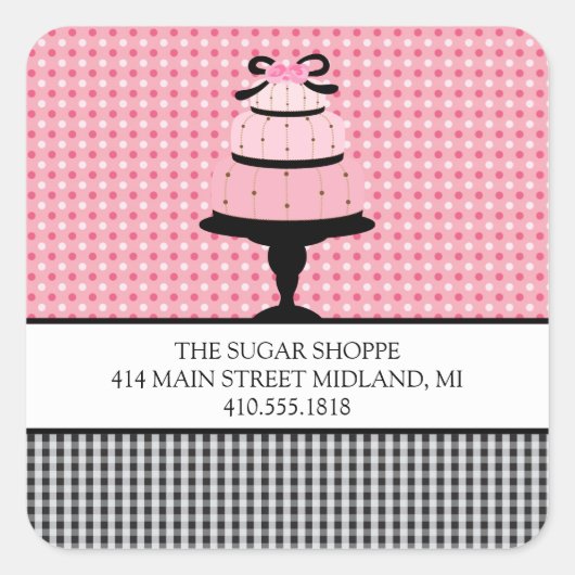 Aufkleber für die Boutique von Bäckereien (Vorderseite)